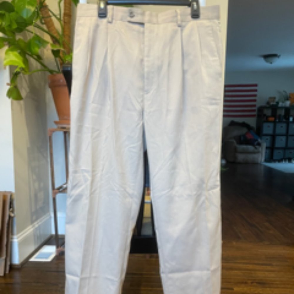 Mens Pants: Louis Raphael - khaki